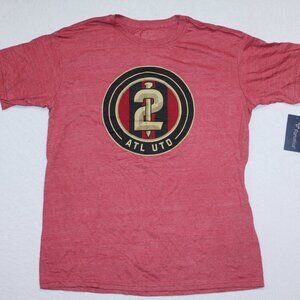 Fanatics Men Red Shirt Atlanta United MLS Short Sleeve Size Large